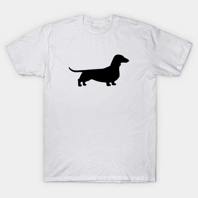 Dachshund Silhouette | Wiener Dog T-Shirt by Coffee Squirrel